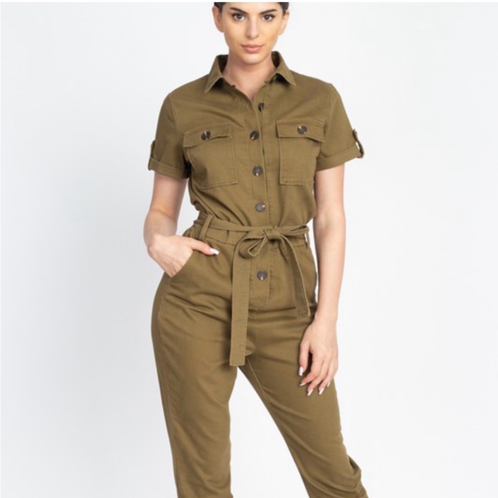 Army Green Jumpsuit